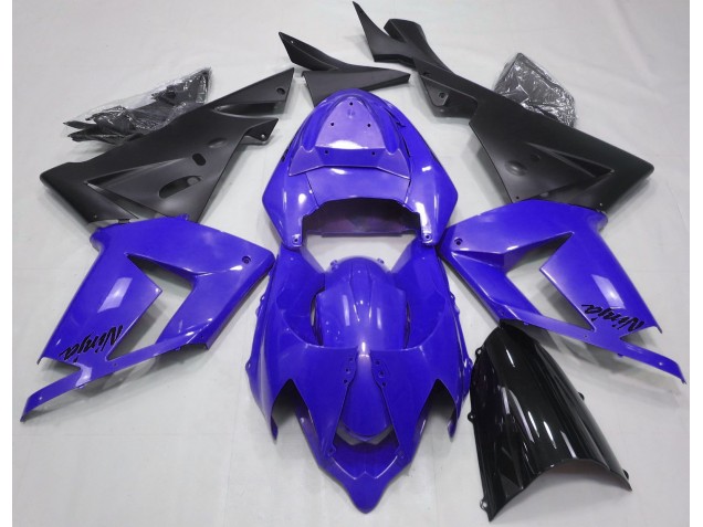 Perlblau & Schwarz 2004-2005 Kawasaki ZX10R Motorrad Verkleidung Perlblau & Schwarz 2004-2005 Kawasaki ZX10R Motorrad Verkleidung