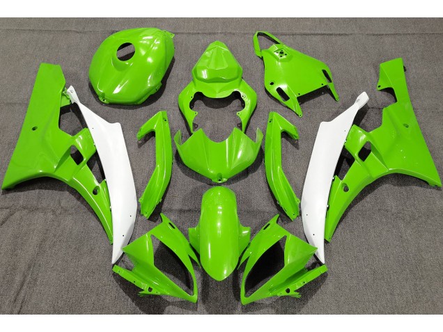 Perlgrün 2006-2007 Yamaha R6 Motorrad Verkleidung Perlgrün 2006-2007 Yamaha R6 Motorrad Verkleidung