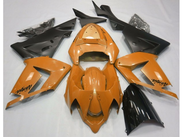 Perlorange & Schwarz 2004-2005 Kawasaki ZX10R Motorrad Verkleidung Perlorange & Schwarz 2004-2005 Kawasaki ZX10R Motorrad Verkleidung