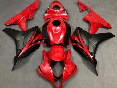 Perlrot & Schwarz 2007-2008 Honda CBR600RR Motorrad Verkleidung
