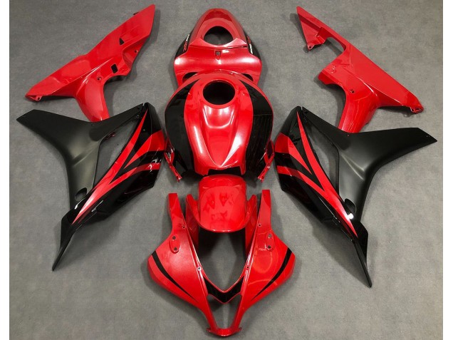 Perlrot & Schwarz 2007-2008 Honda CBR600RR Motorrad Verkleidung Perlrot & Schwarz 2007-2008 Honda CBR600RR Motorrad Verkleidung