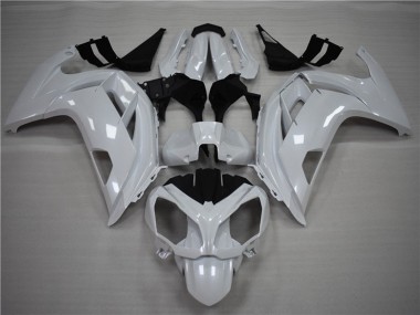 Perlweiss 2012-2016 Kawasaki Ninja 650R Motorrad Verkleidung