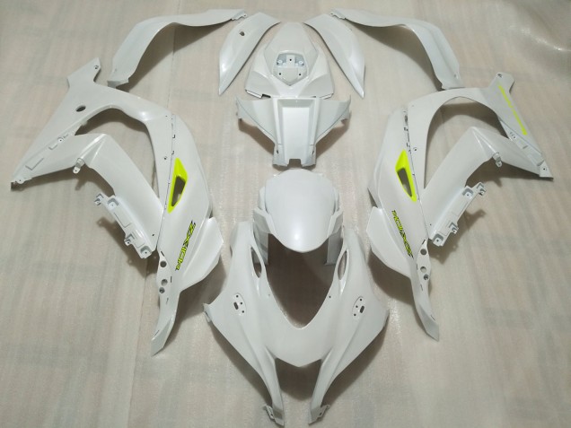 Perlweiss 2016-2019 Kawasaki ZX10R Motorrad Verkleidung Perlweiss 2016-2019 Kawasaki ZX10R Motorrad Verkleidung
