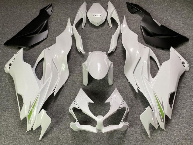 Perlweiss 2019-2023 Kawasaki ZX6R Motorrad Verkleidung Perlweiss 2019-2023 Kawasaki ZX6R Motorrad Verkleidung