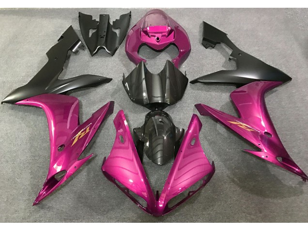 Pink & Kohlefaser Stil 2004-2006 Yamaha R1 Motorrad Verkleidung Pink & Kohlefaser Stil 2004-2006 Yamaha R1 Motorrad Verkleidung