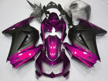 Pink & Matt Schwarz 2008-2012 Kawasaki Ninja 250 Motorrad Verkleidung