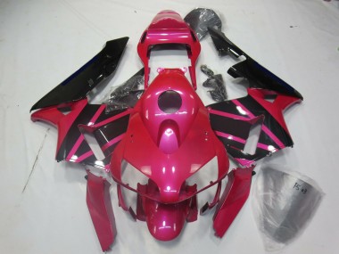 Pink & Schwarz 2003-2004 Honda CBR600RR Motorrad Verkleidung