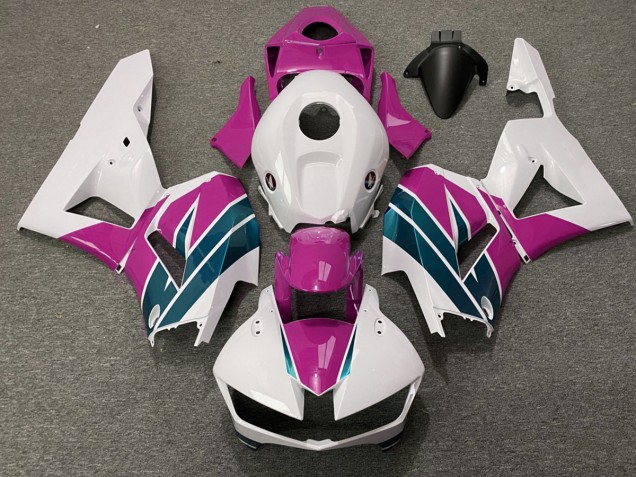Pink & Smaragd Glänzend 2013-2023 Honda CBR600RR Motorrad Verkleidung Pink & Smaragd Glänzend 2013-2023 Honda CBR600RR Motorrad Verkleidung