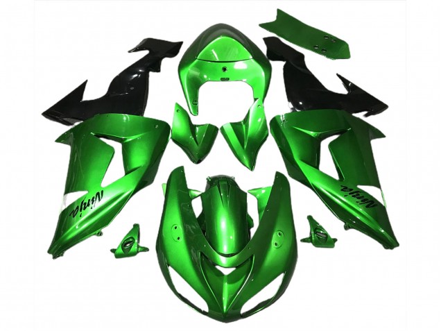 Reptiliengrün 2006-2007 Kawasaki ZX10R Motorrad Verkleidung Reptiliengrün 2006-2007 Kawasaki ZX10R Motorrad Verkleidung