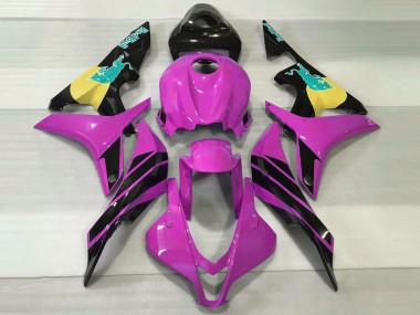 Rosa & Blaugrün Bull 2007-2008 Honda CBR600RR Motorrad Verkleidung