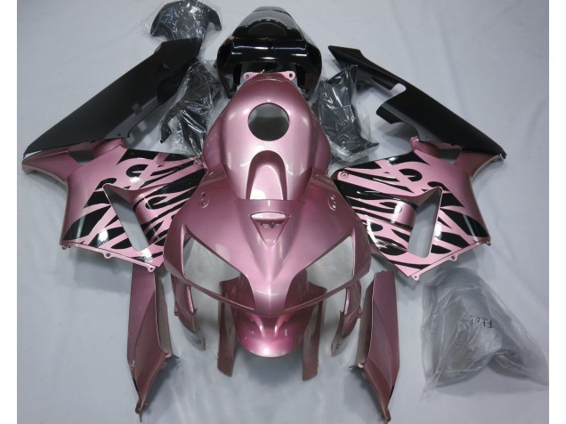 Rosa Flamme 2005-2006 Honda CBR600RR Motorrad Verkleidung Rosa Flamme 2005-2006 Honda CBR600RR Motorrad Verkleidung
