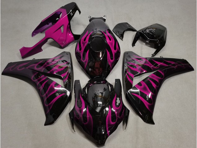 Rosa Flamme 2008-2011 Honda CBR1000RR Motorrad Verkleidung Rosa Flamme 2008-2011 Honda CBR1000RR Motorrad Verkleidung