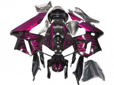 Rosa Glänzend Flame 2005-2006 Honda CBR600RR Motorrad Verkleidung