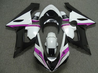 Rosa Weiß & Schwarz 2005-2006 Kawasaki ZX6R Motorrad Verkleidung