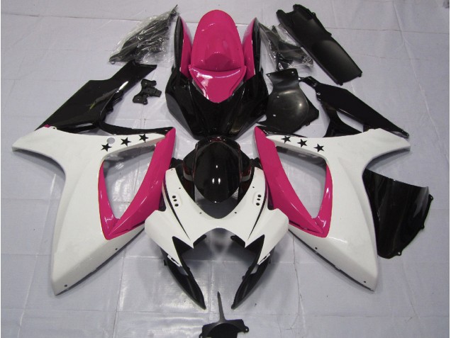 Rosa Stern 2006-2007 Suzuki GSXR 600-750 Motorrad Verkleidung Rosa Stern 2006-2007 Suzuki GSXR 600-750 Motorrad Verkleidung