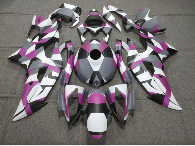 Rosa Tarnung Einfarbig 2008-2016 Yamaha R6 Motorrad Verkleidung Rosa Tarnung Einfarbig 2008-2016 Yamaha R6 Motorrad Verkleidung
