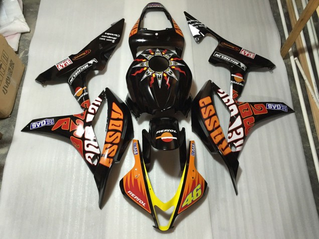 Rossi 46 2007-2008 Honda CBR600RR Motorrad Verkleidung Rossi 46 2007-2008 Honda CBR600RR Motorrad Verkleidung