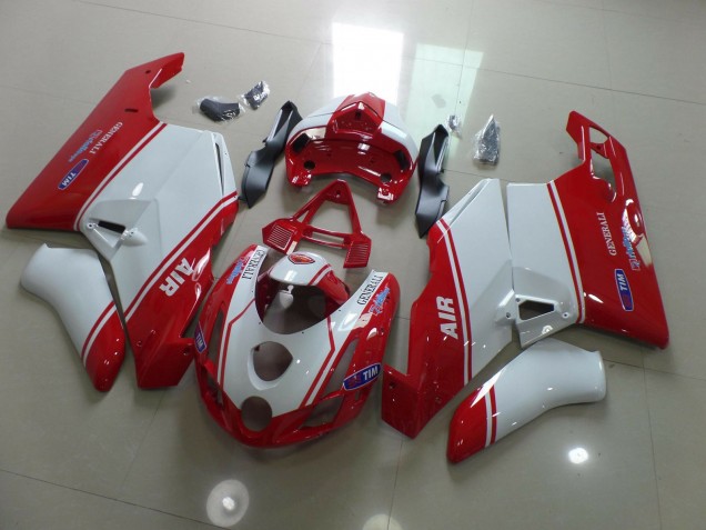 Rot & Weiß 2003-2004 Ducati 749 999 Motorrad Verkleidung Rot & Weiß 2003-2004 Ducati 749 999 Motorrad Verkleidung