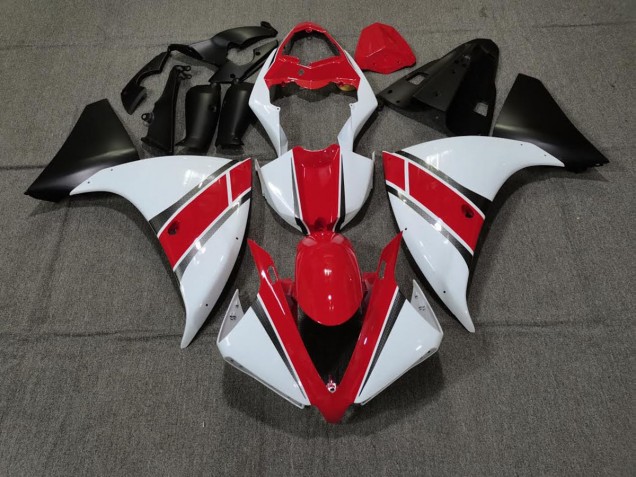 Rot Weiß 2009-2011 Yamaha R1 Motorrad Verkleidung Rot Weiß 2009-2011 Yamaha R1 Motorrad Verkleidung