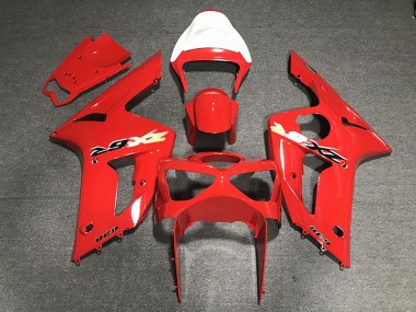 Rot 636 2003-2004 Kawasaki ZX6R Motorrad Verkleidung