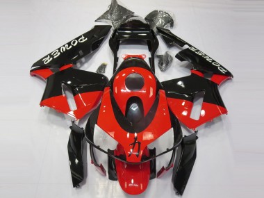 Rot Black Power 2003-2004 Honda CBR600RR Motorrad Verkleidung