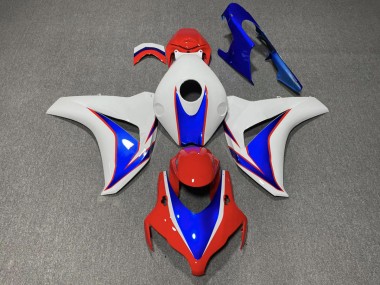 Rot & Blau Glänzend 2008-2011 Honda CBR1000RR Motorrad Verkleidung
