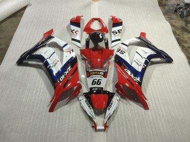 Rot Blau & Weiß Rennen 2011-2015 Kawasaki ZX10R Motorrad Verkleidung