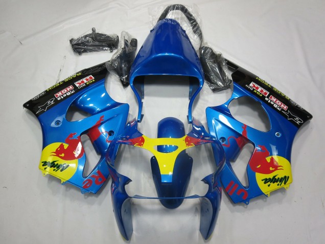 Rot Bull 2000-2002 Kawasaki ZX6R Motorrad Verkleidung Rot Bull 2000-2002 Kawasaki ZX6R Motorrad Verkleidung