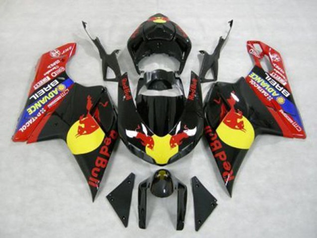 Rot Bull 2007-2014 Ducati 848 1098 1198 Motorrad Verkleidung Rot Bull 2007-2014 Ducati 848 1098 1198 Motorrad Verkleidung