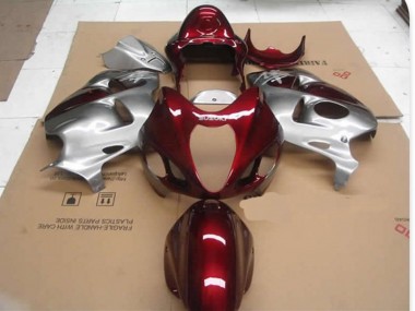 Rot D-Silber 1997-2007 Suzuki GSXR 1300 Motorrad Verkleidung