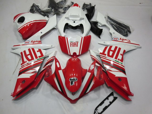 Rot Fiat 2007-2008 Yamaha R1 Motorrad Verkleidung Rot Fiat 2007-2008 Yamaha R1 Motorrad Verkleidung
