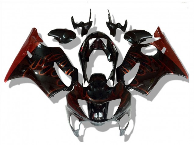 Rot Flamme 1999-2000 Honda CBR600 F4 Motorrad Verkleidung Rot Flamme 1999-2000 Honda CBR600 F4 Motorrad Verkleidung