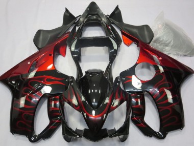 Rot Flamme 2001-2003 Honda CBR600 F4i Motorrad Verkleidung