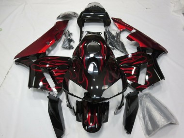 Rot Flamme 2003-2004 Honda CBR600RR Motorrad Verkleidung