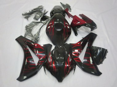 Rot Flamme 2008-2011 Honda CBR1000RR Motorrad Verkleidung