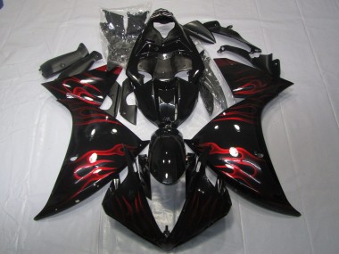 Rot Flamme 2009-2011 Yamaha R1 Motorrad Verkleidung