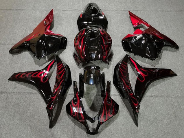 Rot Flamme 2009-2012 Honda CBR600RR Motorrad Verkleidung Rot Flamme 2009-2012 Honda CBR600RR Motorrad Verkleidung