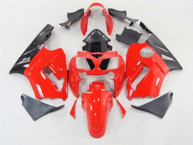 Rot Glänzend 2002-2005 Kawasaki ZX12R Motorrad Verkleidung
