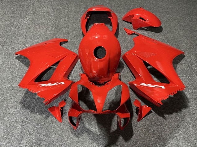Rot Glänzend 2002-2012 Honda VFR800 Motorrad Verkleidung Rot Glänzend 2002-2012 Honda VFR800 Motorrad Verkleidung