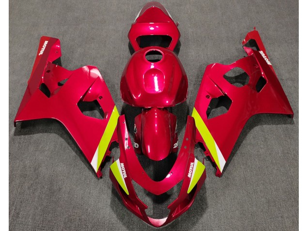 Rot Glänzend 2004-2005 Suzuki GSXR 600-750 Motorrad Verkleidung Rot Glänzend 2004-2005 Suzuki GSXR 600-750 Motorrad Verkleidung