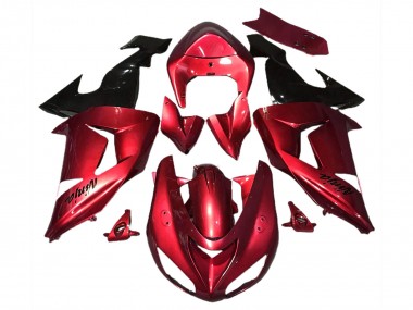 Rot Glänzend 2006-2007 Kawasaki ZX10R Motorrad Verkleidung