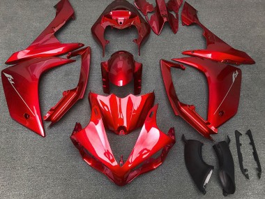 Rot Glänzend 2007-2008 Yamaha R1 Motorrad Verkleidung