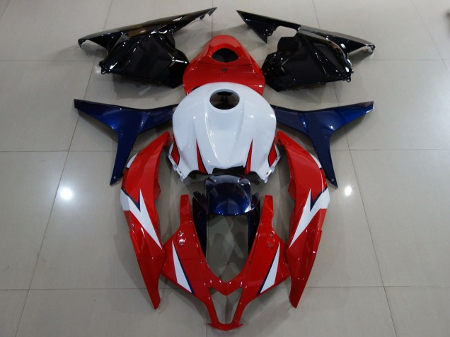Rot Glänzend / Weiß 2009-2012 Honda CBR600RR Motorrad Verkleidung Rot Glänzend / Weiß 2009-2012 Honda CBR600RR Motorrad Verkleidung