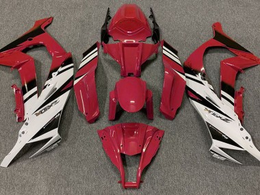 Rot Glänzend & Weiß 2011-2015 Kawasaki ZX10R Motorrad Verkleidung