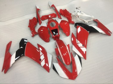 Rot & Glänzend Weiß 2015-2018 Yamaha R3 Motorrad Verkleidung