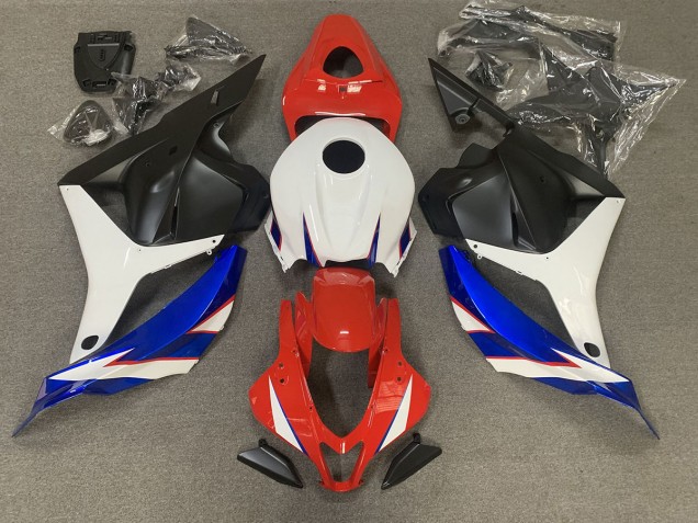 Rot Glänzend Blau & Weiß 2009-2012 Honda CBR600RR Motorrad Verkleidung Rot Glänzend Blau & Weiß 2009-2012 Honda CBR600RR Motorrad Verkleidung