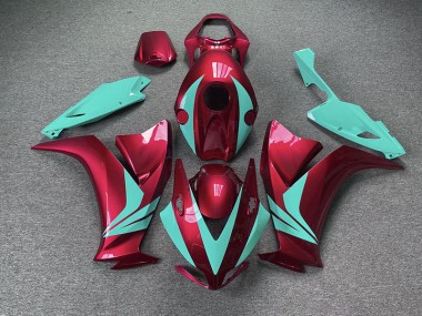 Rot Glänzend & Blaugrün 2012-2016 Honda CBR1000RR Motorrad Verkleidung