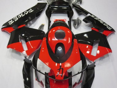 Rot Glänzend Power-Design 2003-2004 Honda CBR600RR Motorrad Verkleidung