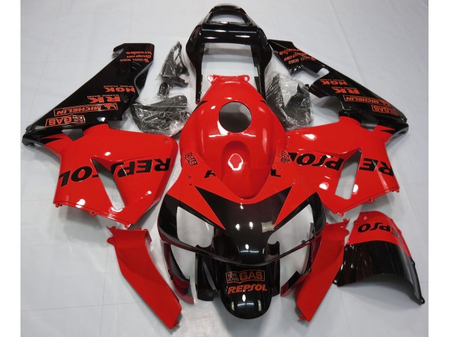 Rot Glänzend Repsol 2003-2004 Honda CBR600RR Motorrad Verkleidung Rot Glänzend Repsol 2003-2004 Honda CBR600RR Motorrad Verkleidung