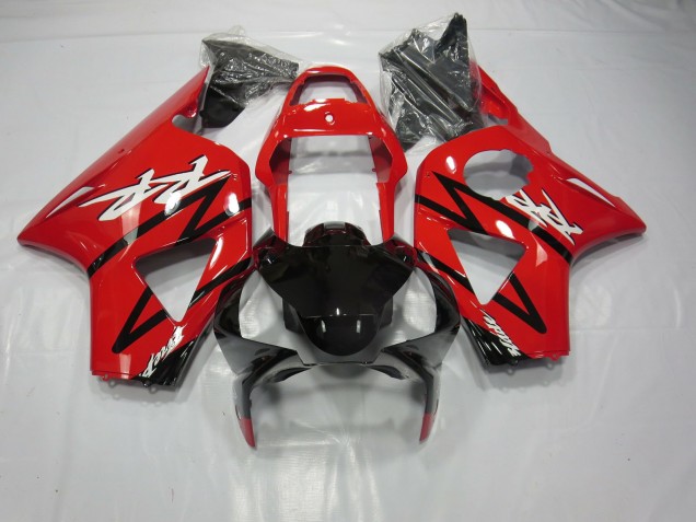 Rot Glänzend & Schwarz 2002-2003 Honda CBR954RR Motorrad Verkleidung Rot Glänzend & Schwarz 2002-2003 Honda CBR954RR Motorrad Verkleidung